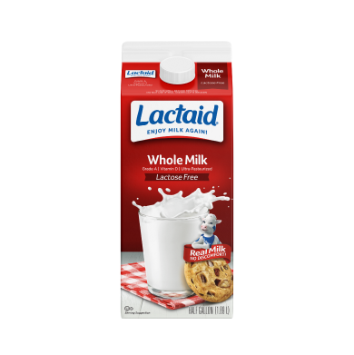 Lactaid Whole Milk Front Package