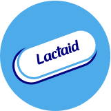 Lactaid dietary supplement illustration.