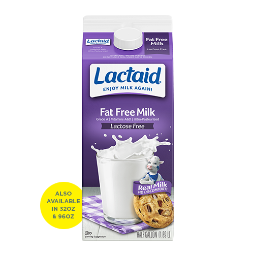 Leche sin lactosa y sin grasa LACTAID®
