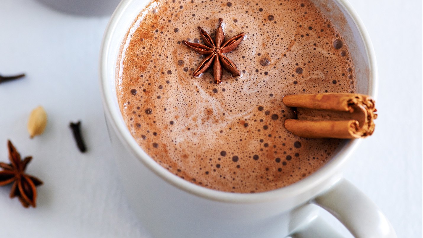 Chocolatey hot cinnamon chai 