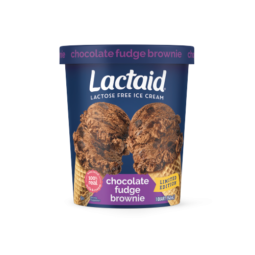 Lactaid chocolate fudge brownie lactose-free ice cream