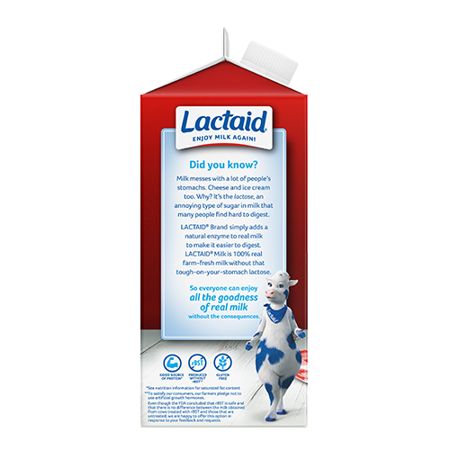Lactaid Whole Milk Left Side Packaging