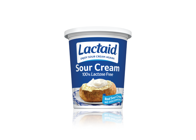 Lactaid lactose-free sour cream jar