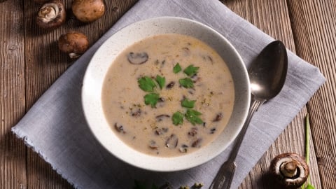 Lactose Free Cream of Mushroom Soup made with LACTAID®