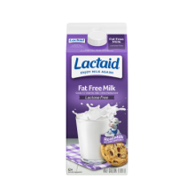 Lactaid Fat Free Milk Front of Package