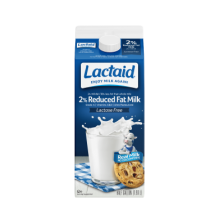 Lactaid 2% Reduced Fat Milk Front of Package
