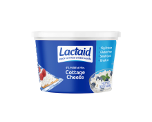 Lactaid 4% milkfat cottage cheese container lactose-free