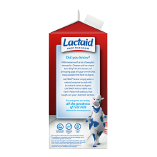 Lactaid Whole Milk Left Side Packaging