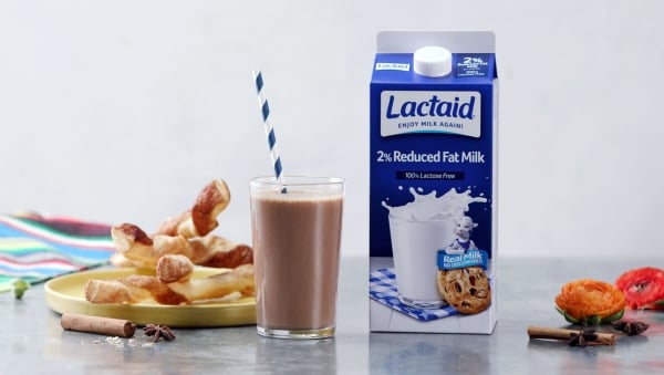 Frozen Champurrado and Cinnamon Twists made with Lactaid®