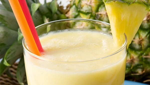 Pineapple tropical milkshake 